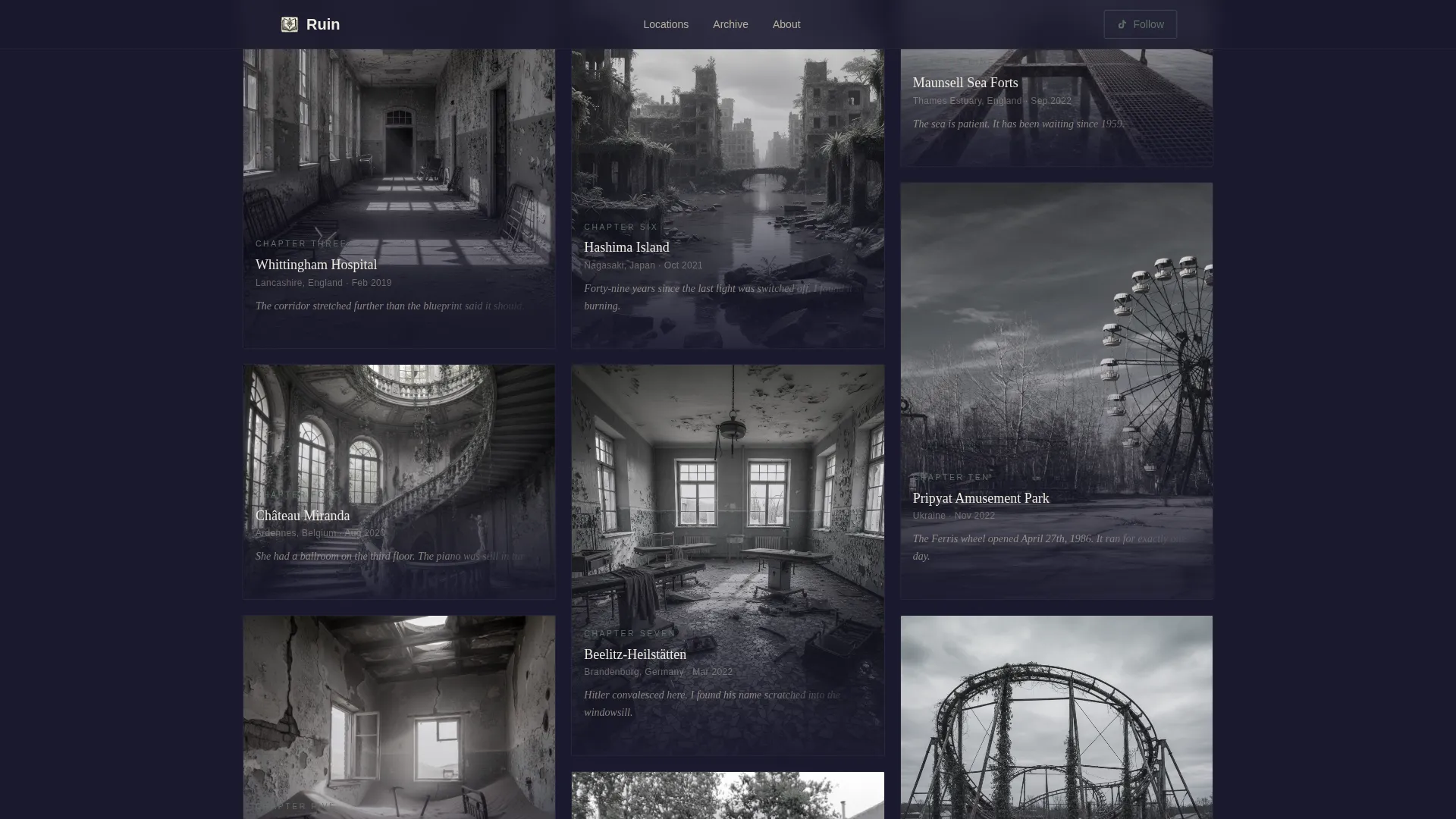 Haunting Photography | Free Website Template | Rocket