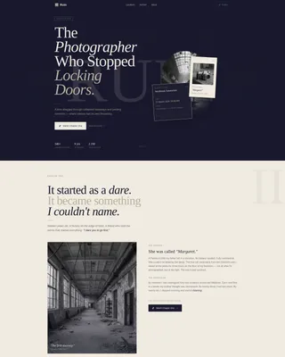 Haunting Photography | Free Website Template | Rocket