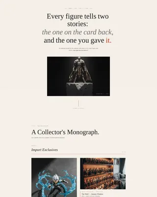 Curated Collector | Free Website Template | Rocket