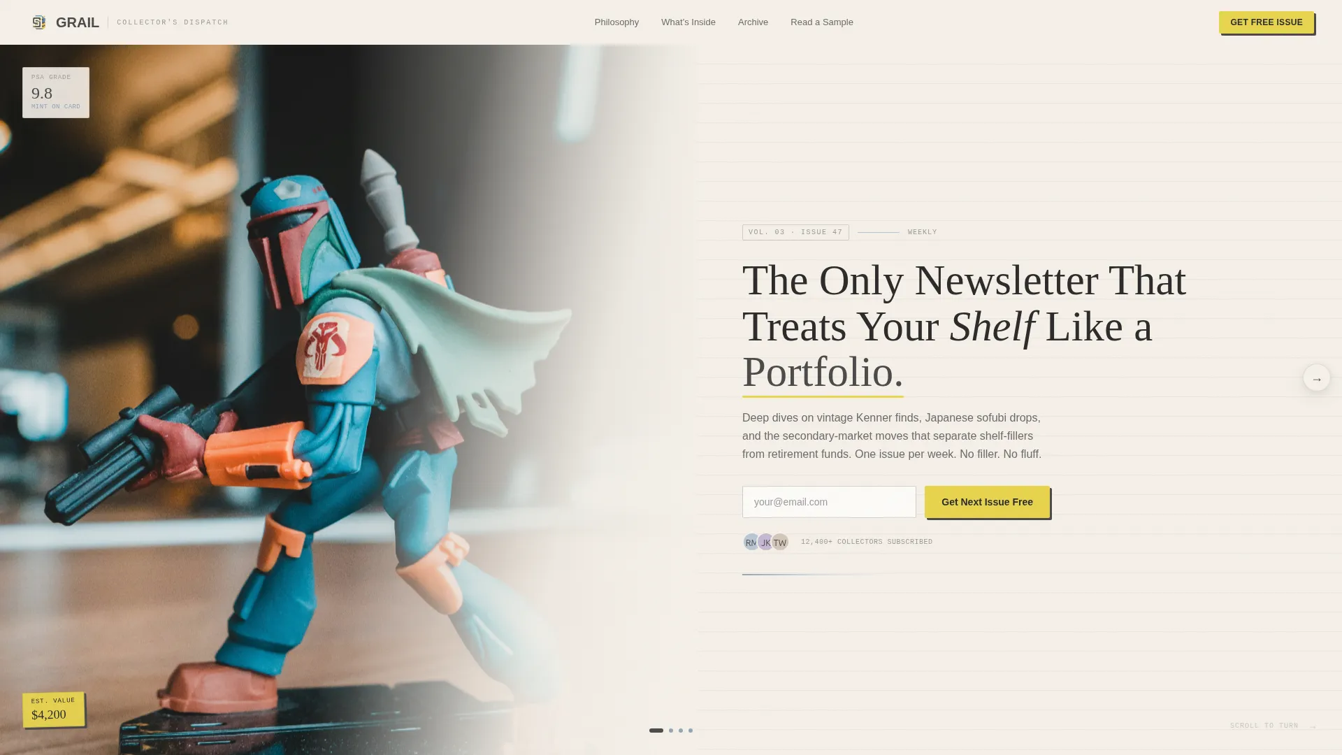 Vintage Collectibles | Free Website Template | Rocket