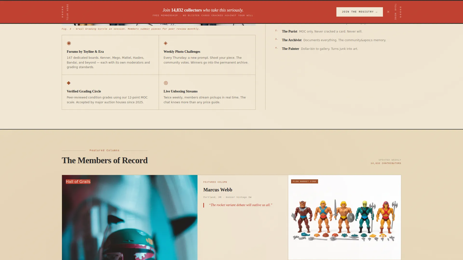 Editorial Collector | Free Website Template | Rocket