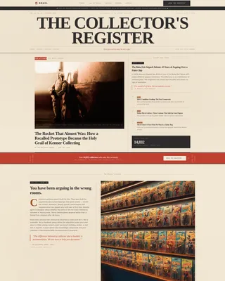 Editorial Collector | Free Website Template | Rocket