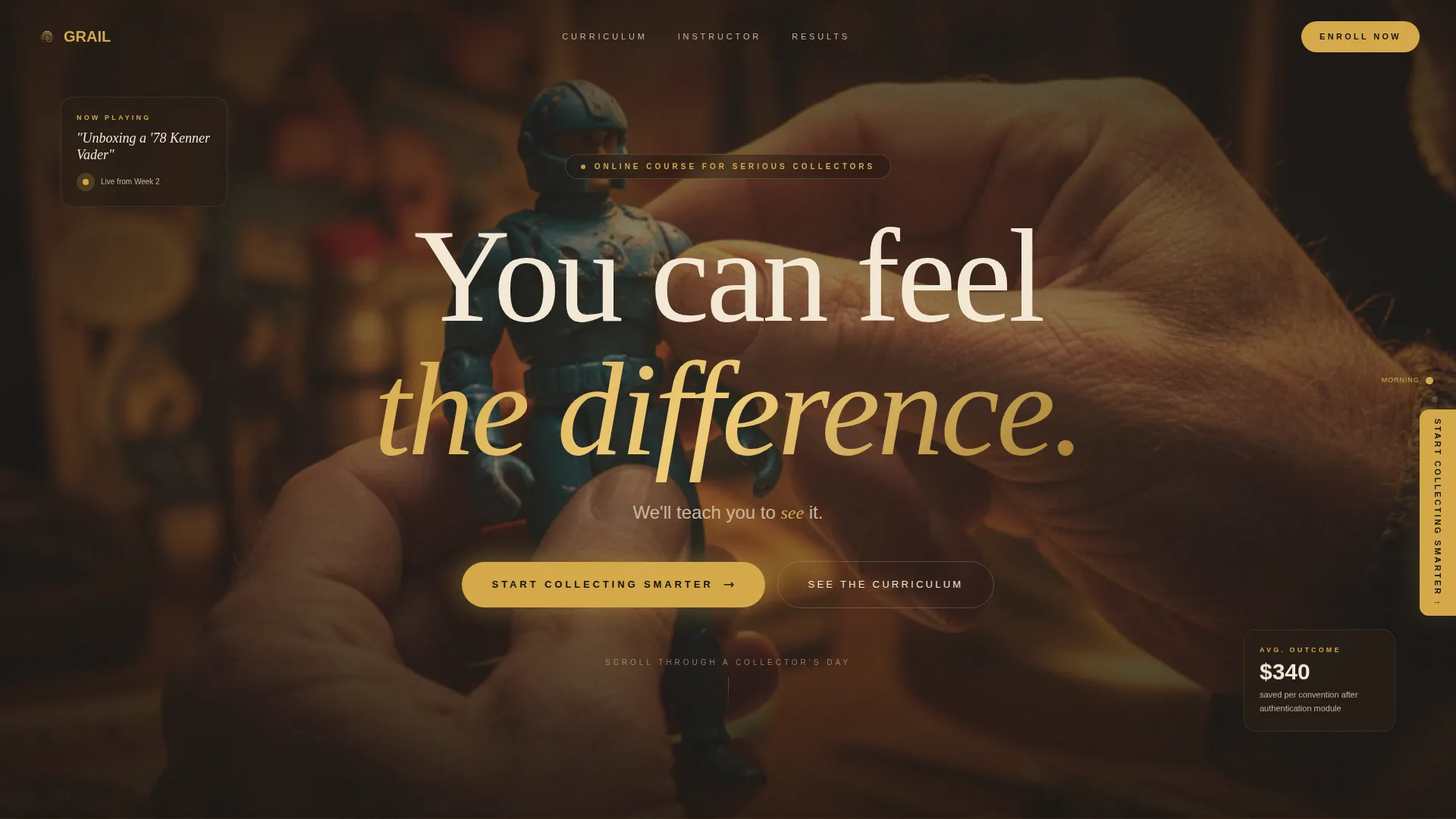 Cinematic Collector | Free Website Template | Rocket