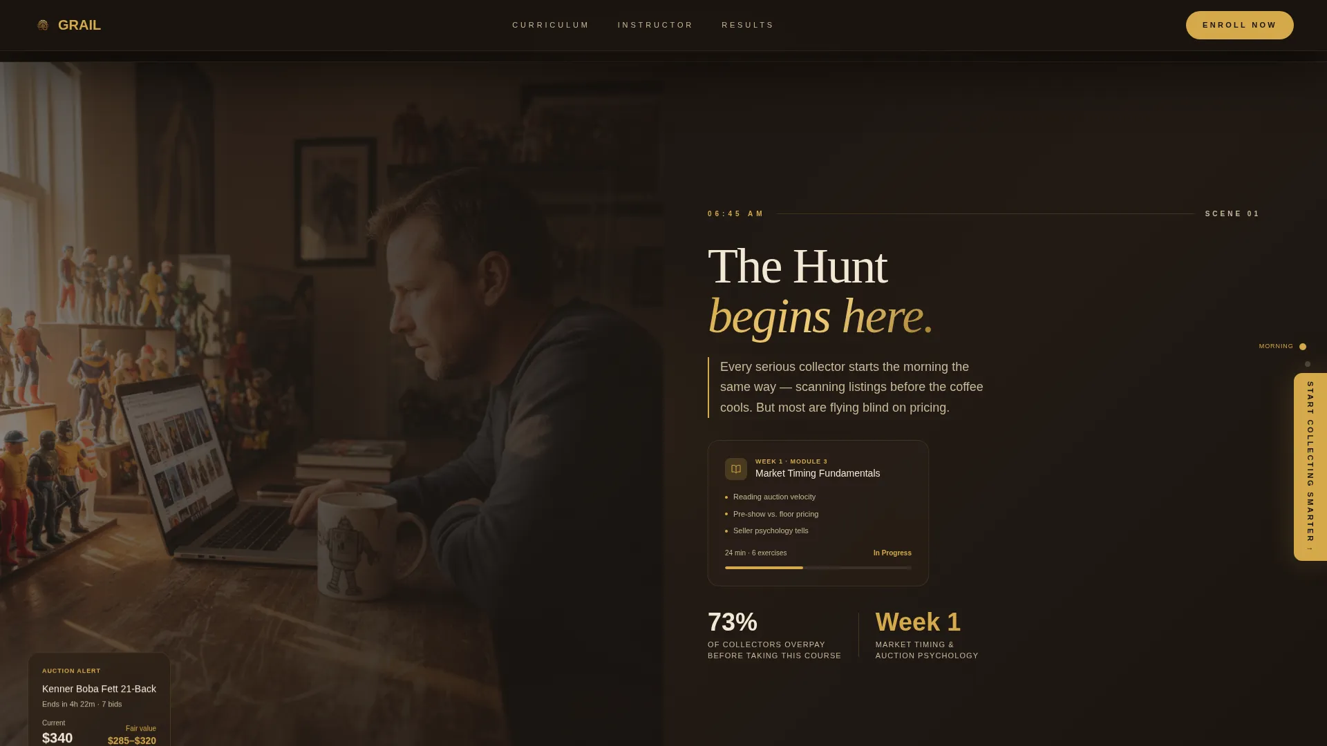 Cinematic Collector | Free Website Template | Rocket