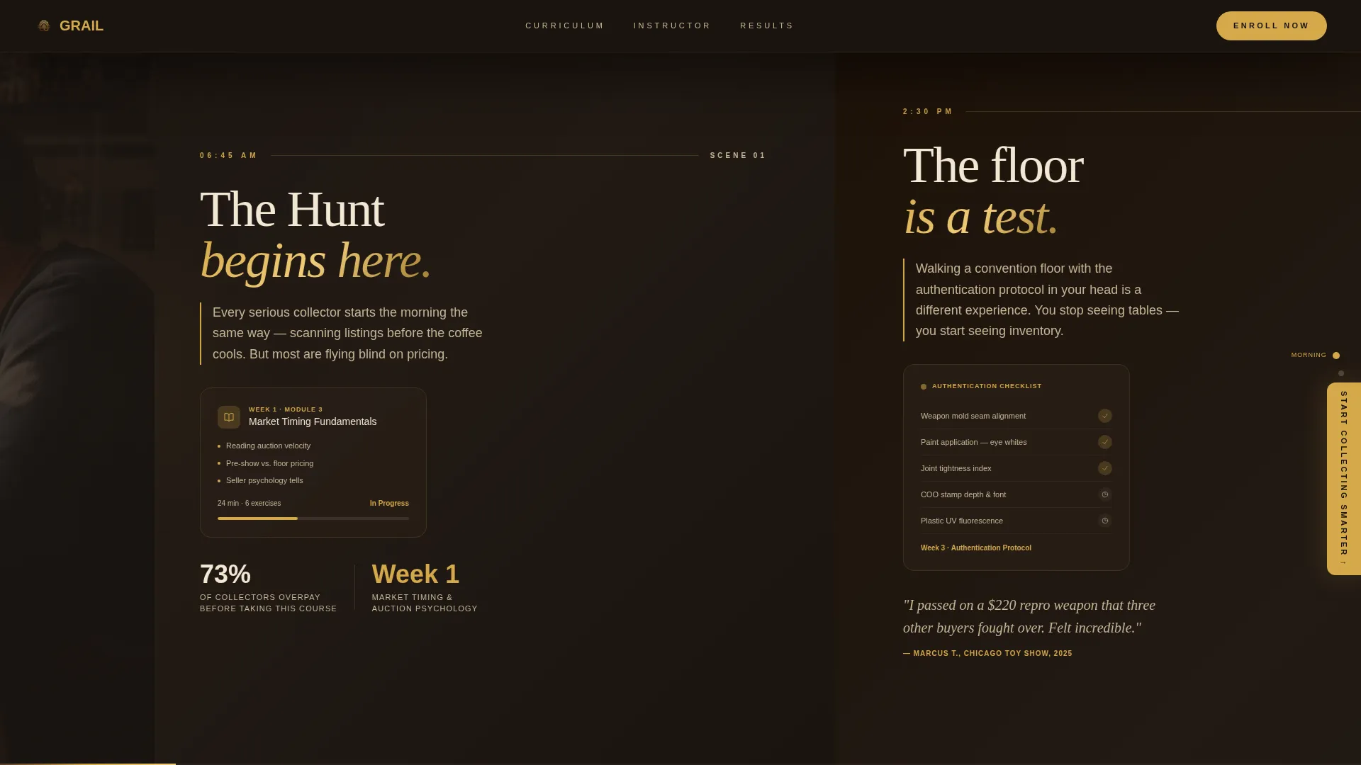 Cinematic Collector | Free Website Template | Rocket