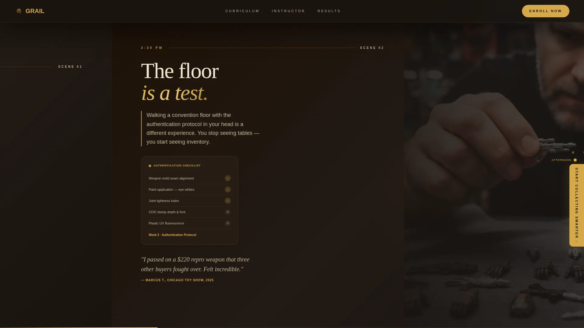 Cinematic Collector | Free Website Template | Rocket