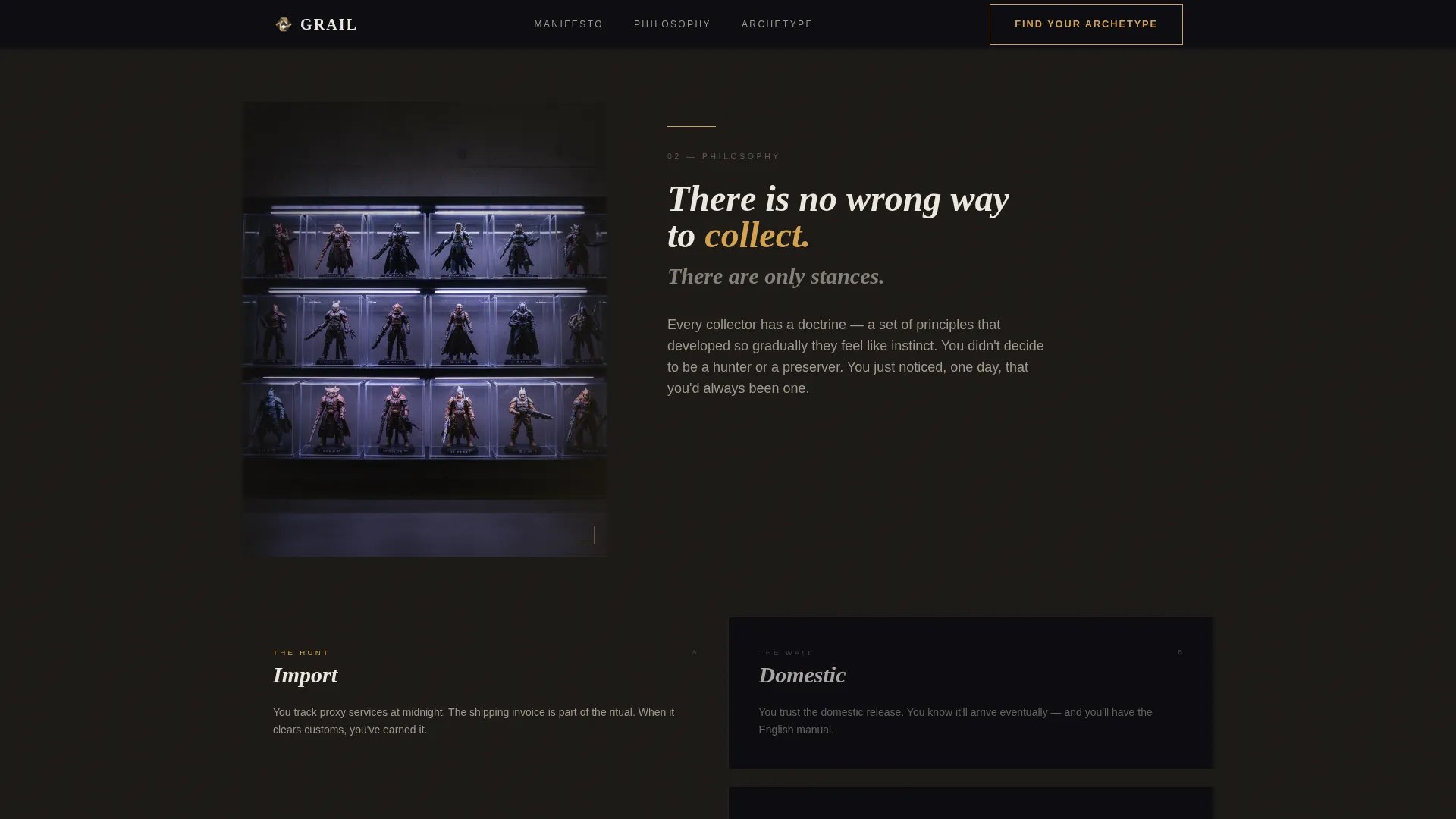 Obsessive Collector Marketplace | Free Website Template | Rocket