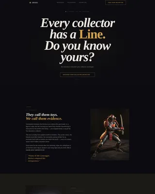 Obsessive Collector Marketplace | Free Website Template | Rocket