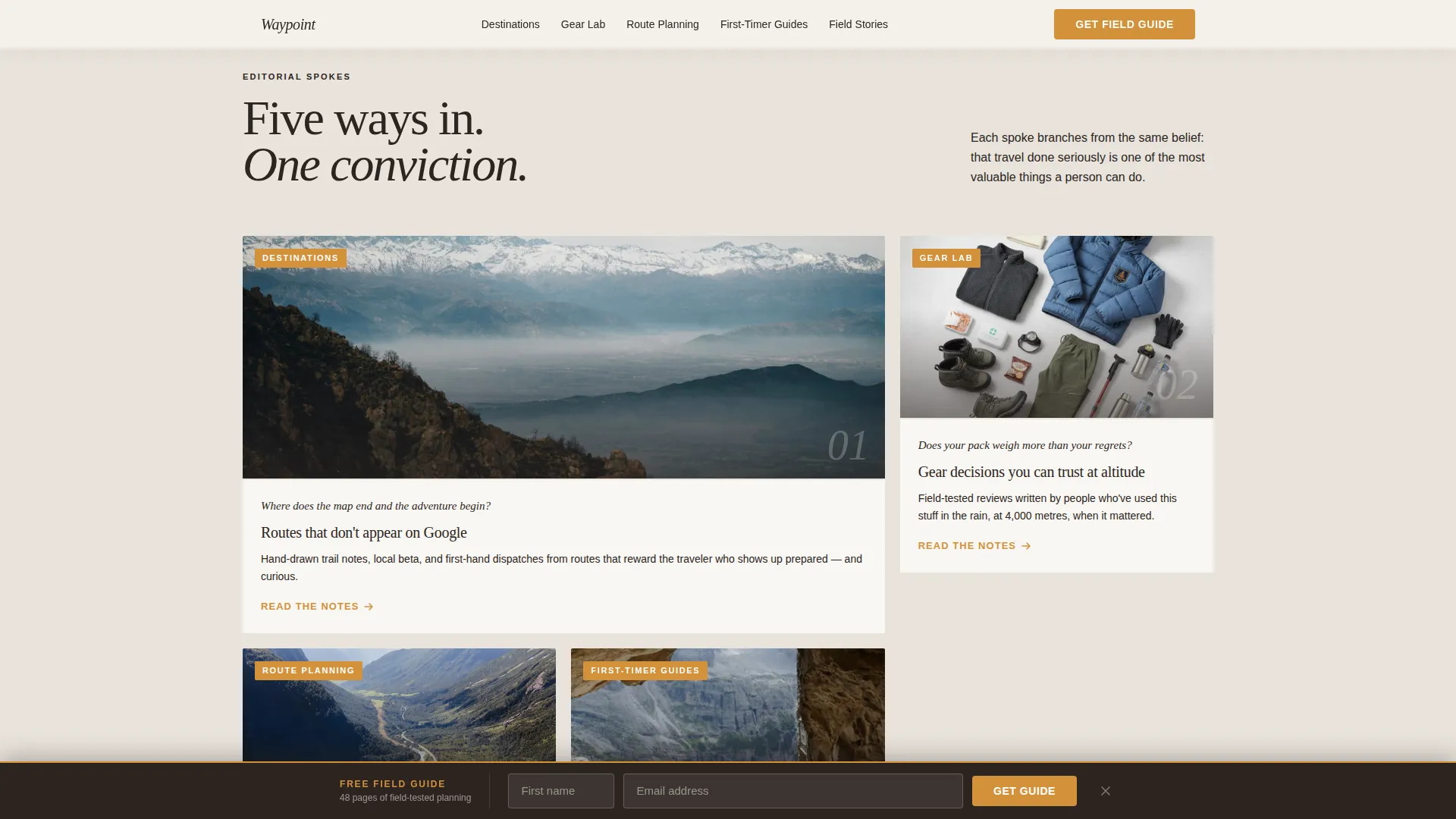 Travel Blog Careers Website Template
