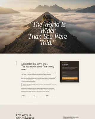 Travel Blog Careers Website Template