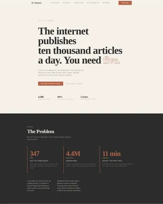 Agency & Freelance Newsletter Blog Website Template