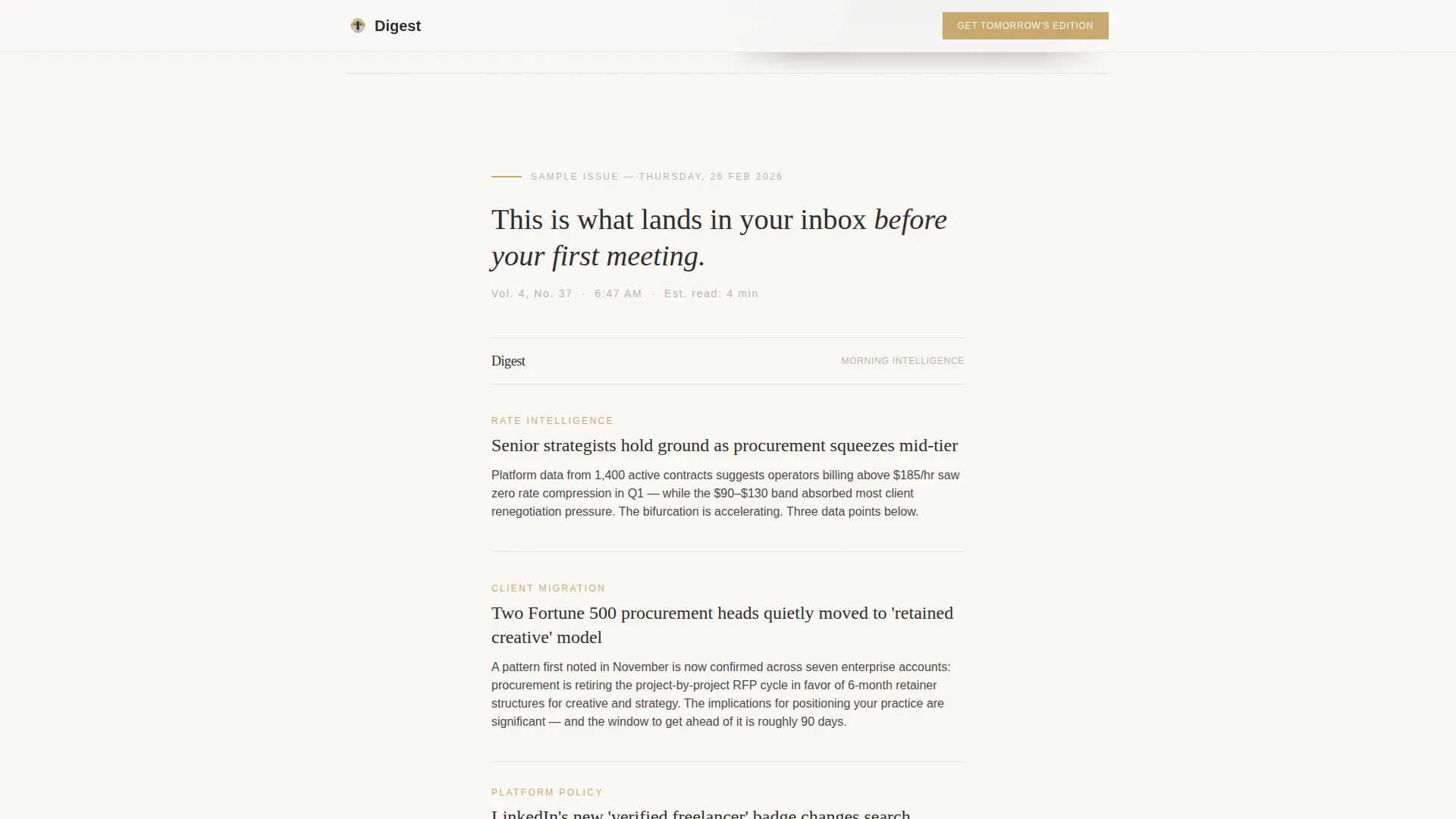 Agency & Freelance Newsletter Specialist Blog Website Template