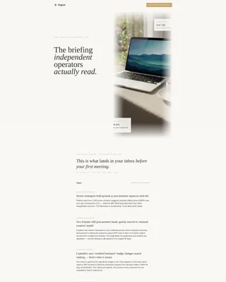 Agency & Freelance Newsletter Specialist Blog Website Template