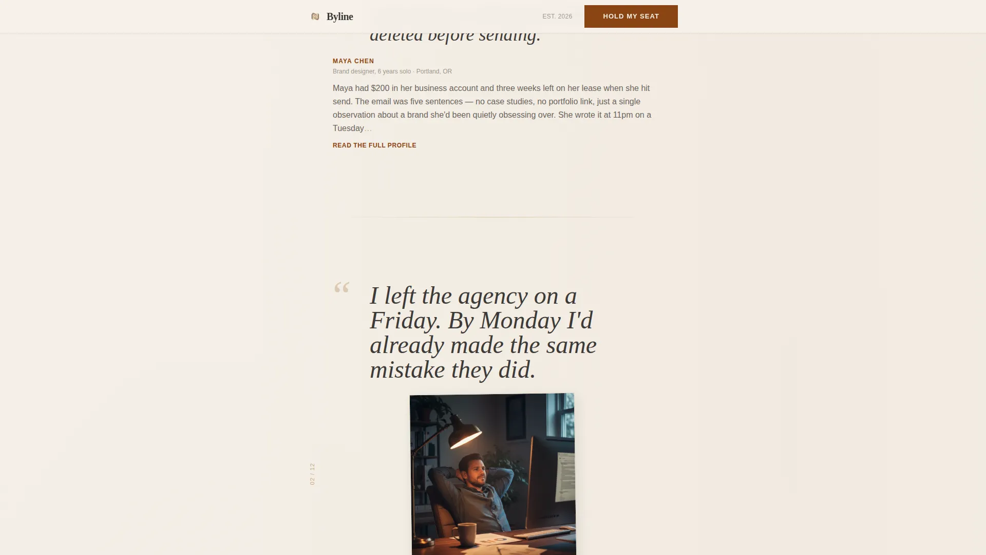 Agency & Freelance Newsletter Pre-Launch Website Template