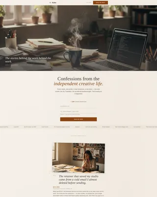 Agency & Freelance Newsletter Pre-Launch Website Template