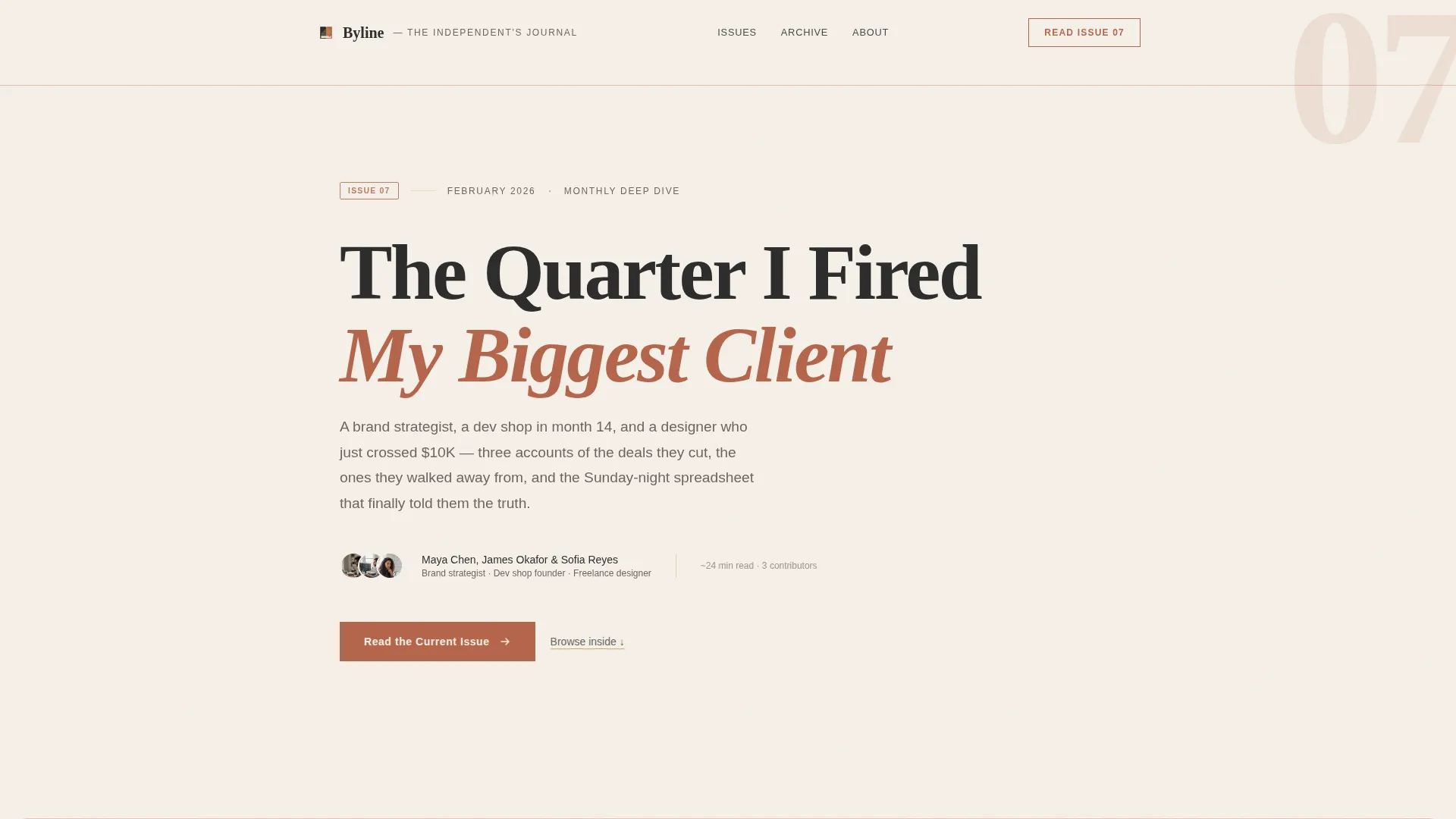 Agency & Freelance Newsletter Specialist Blog Website Template