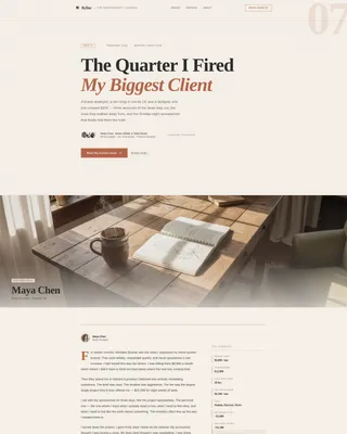 Agency & Freelance Newsletter Specialist Blog Website Template