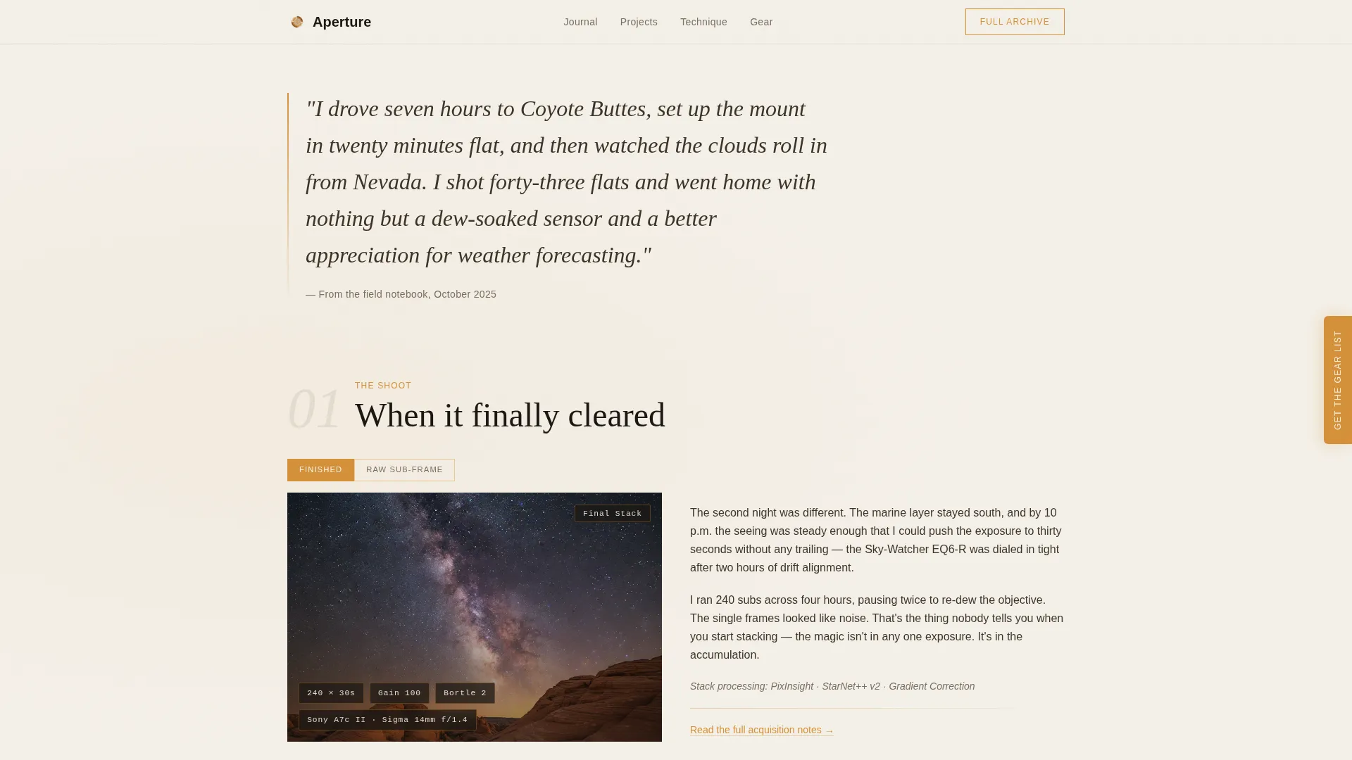 Captivating Astrophotography | Free Website Template | Rocket