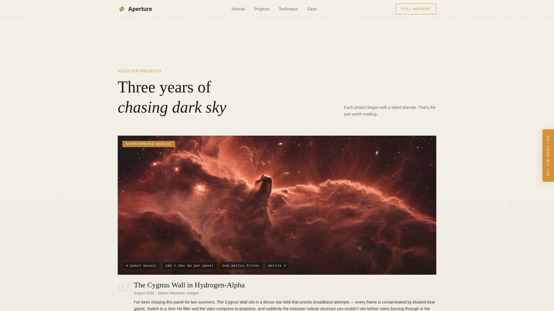 Captivating Astrophotography | Free Website Template | Rocket