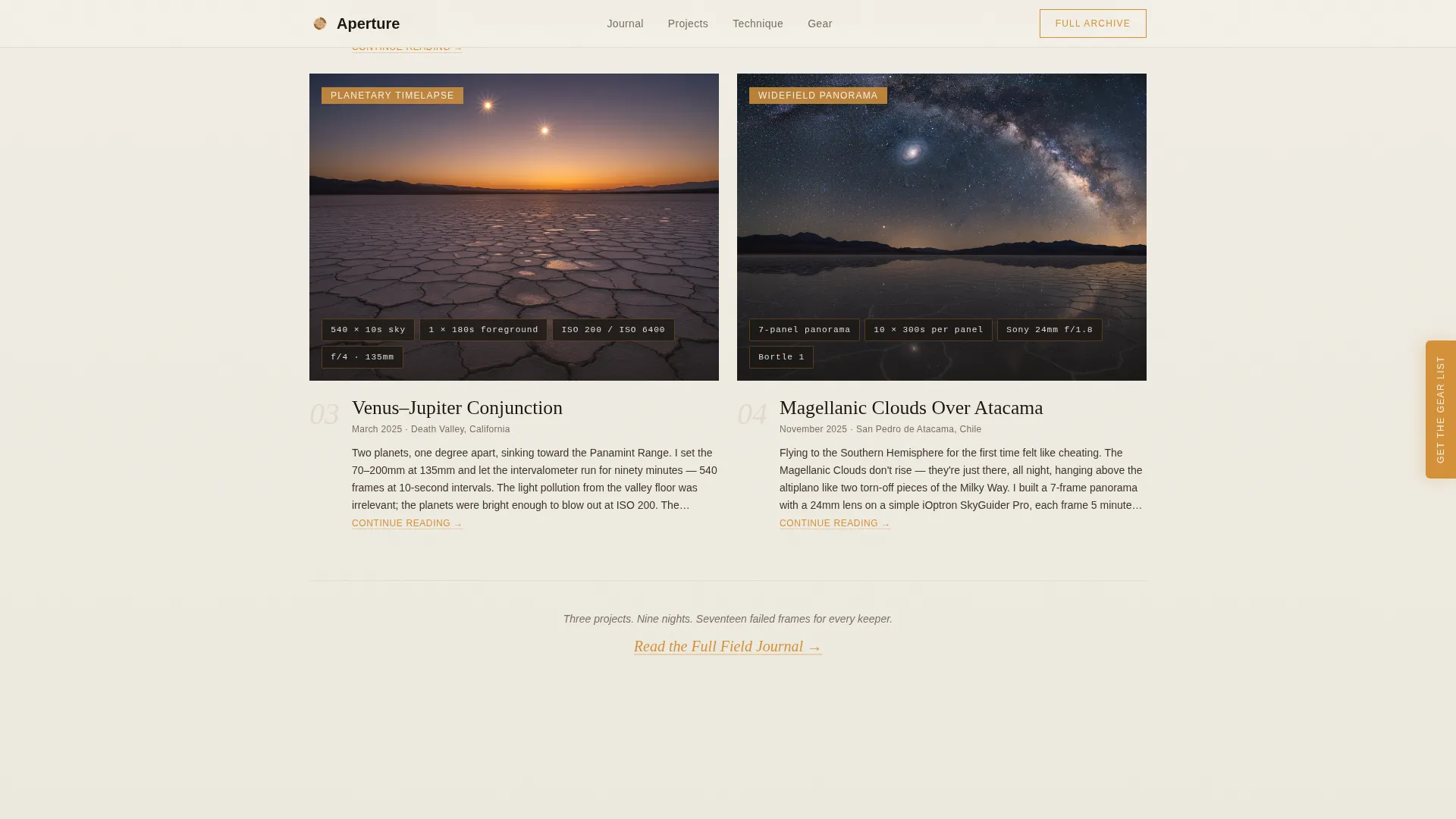 Captivating Astrophotography | Free Website Template | Rocket