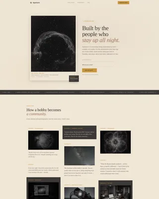 Stunning Astrophotography | Free Website Template | Rocket