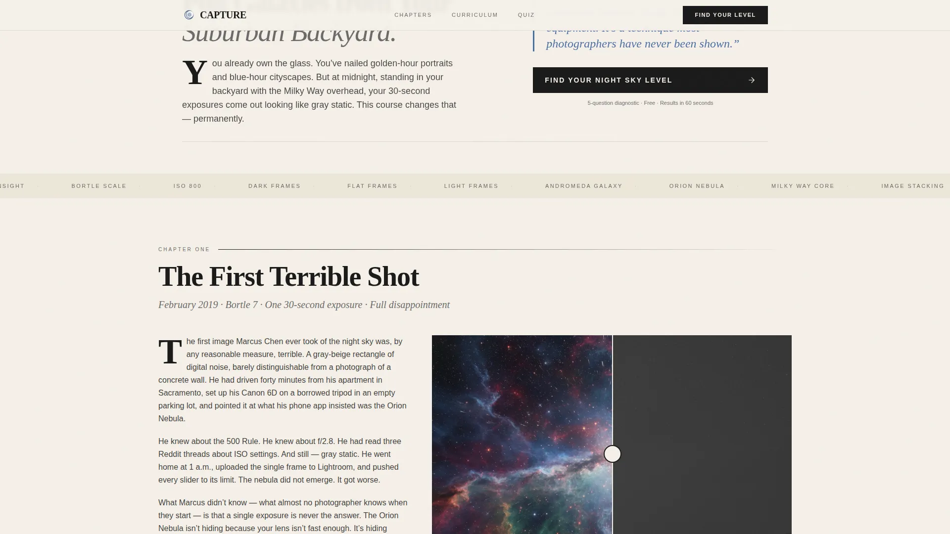 Editorial Astrophotography | Free Website Template | Rocket