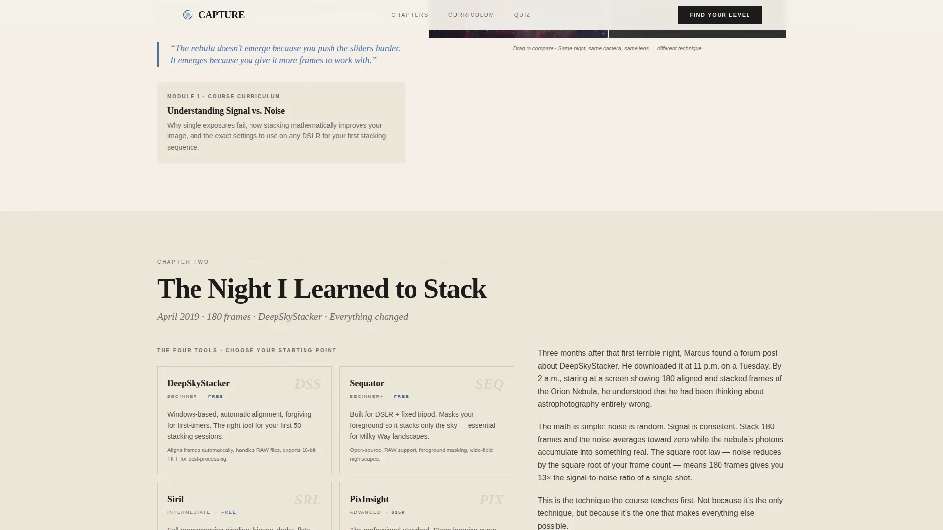 Editorial Astrophotography | Free Website Template | Rocket