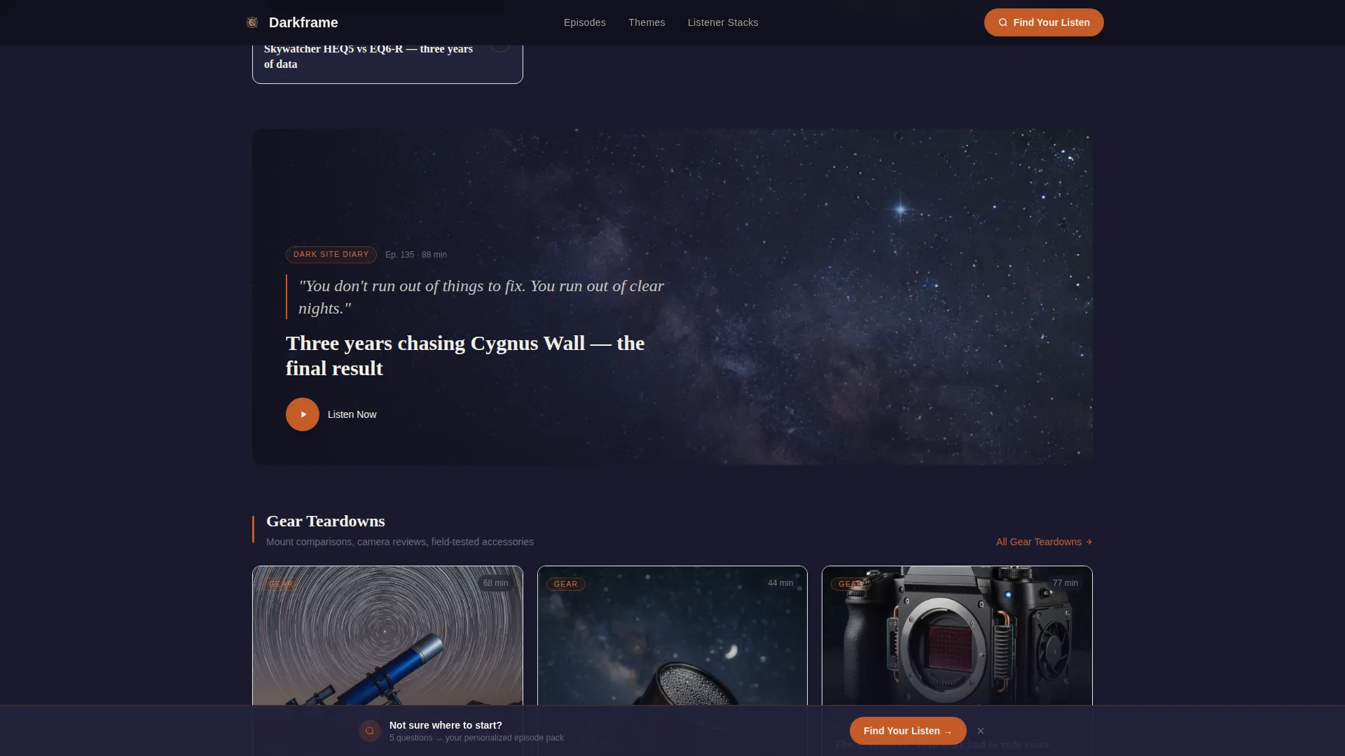 Immersive Astrophotography | Free Website Template | Rocket