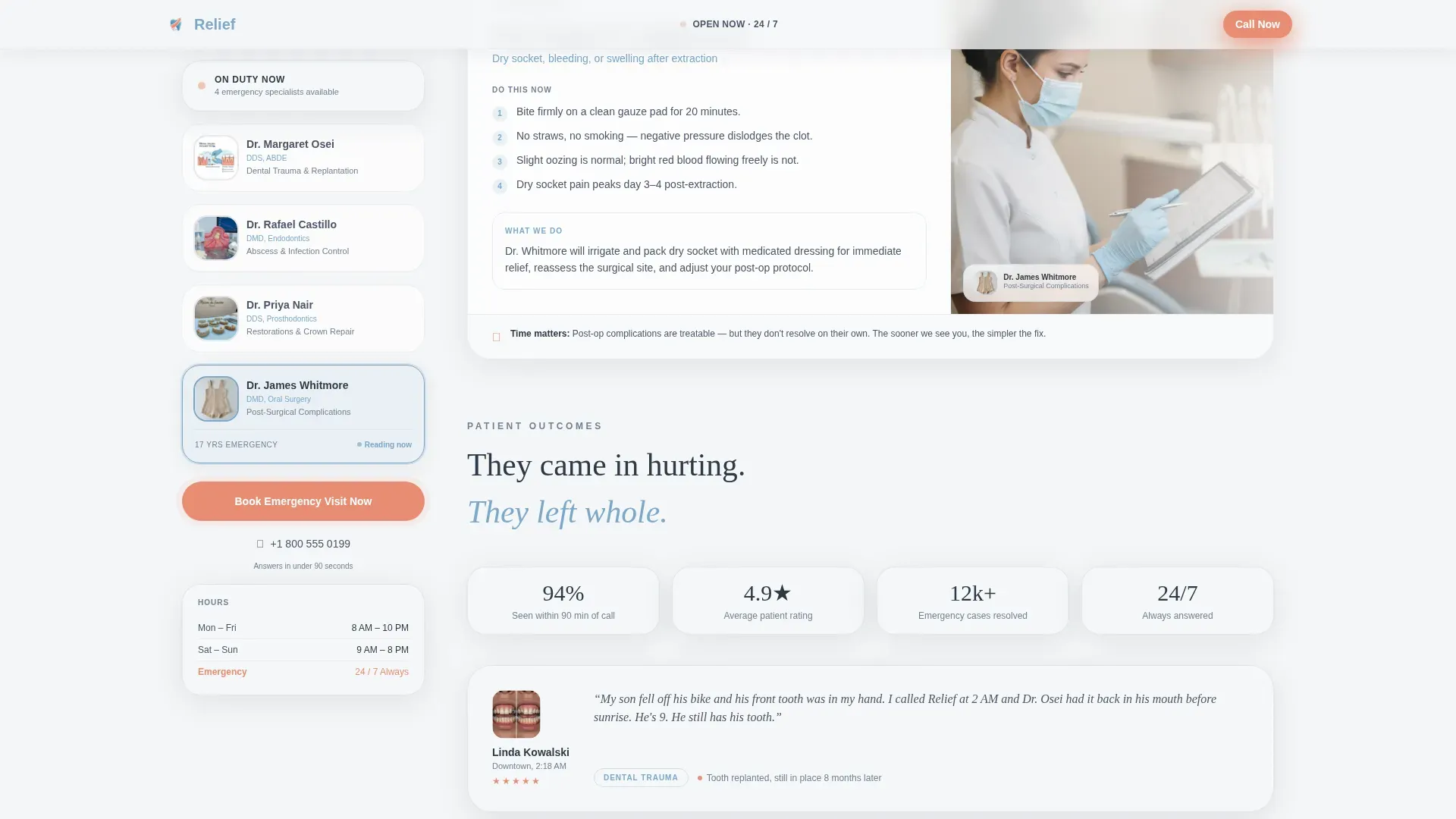Expert Dental Clinic Appointment Booking Website Template