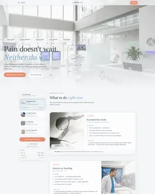 Expert Dental Clinic Appointment Booking Website Template
