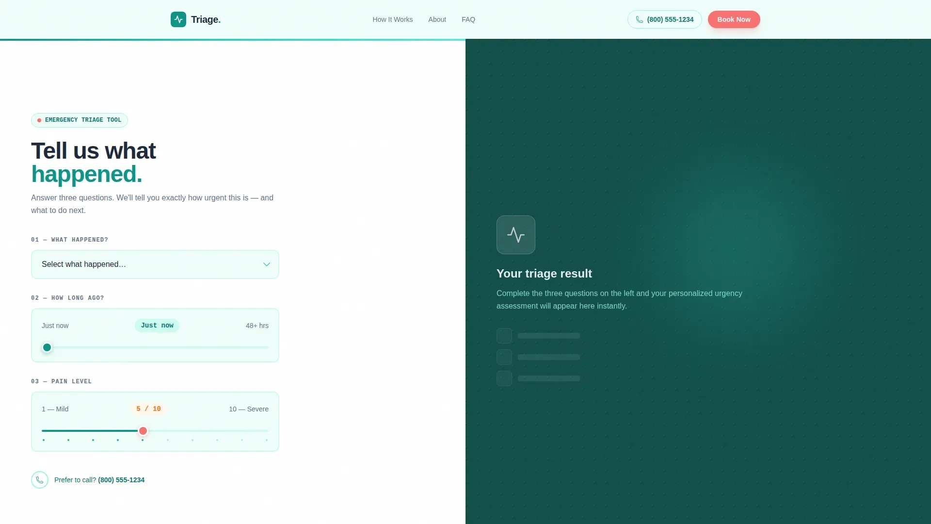 Local Emergency Dentist Appointment Booking Website Template