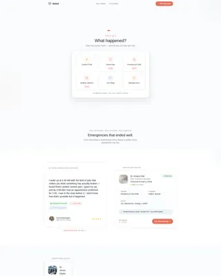 Emergency Dentist Complete Booking Website Template