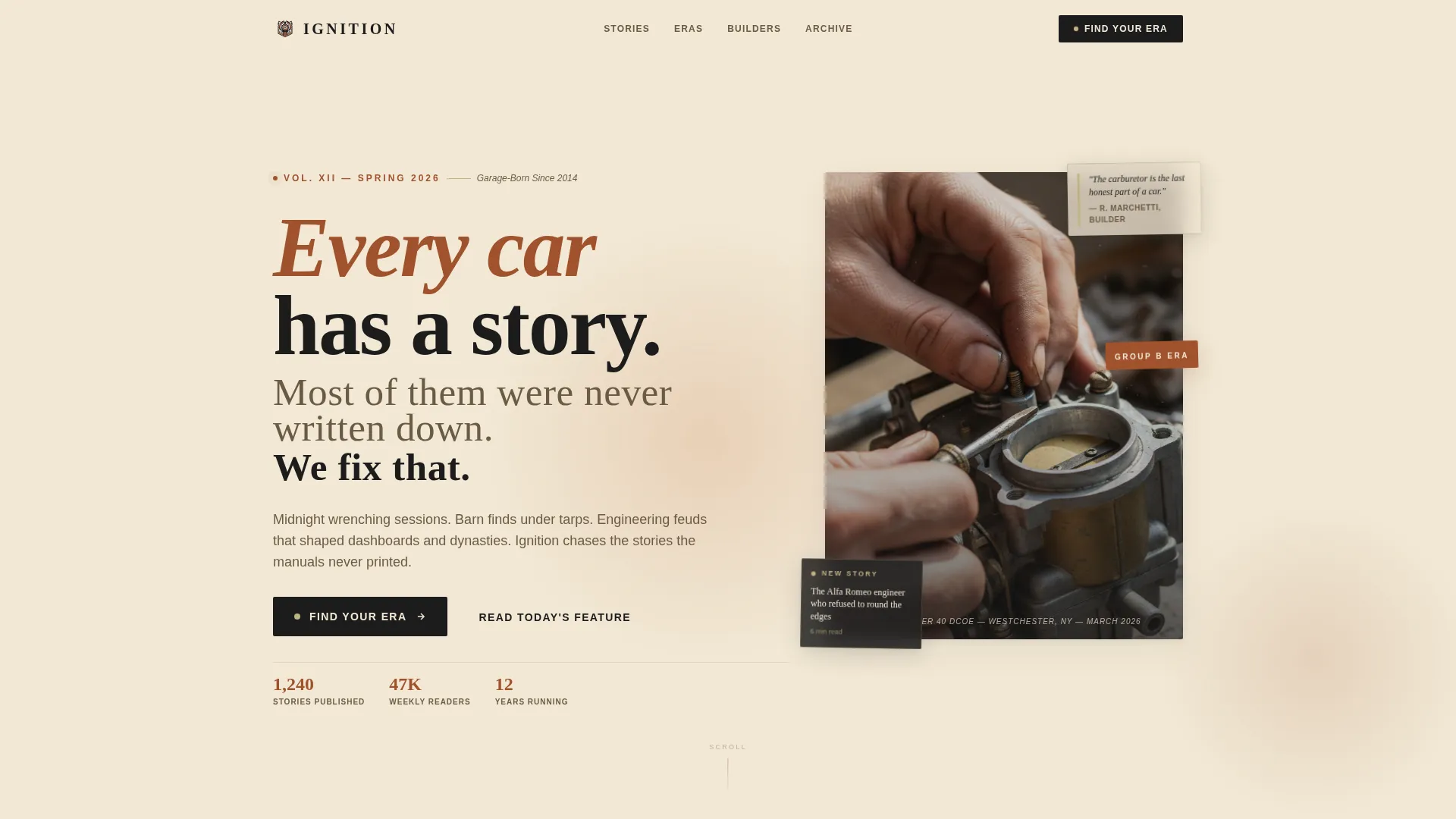 Automotive Blog & Media Blog Website Template