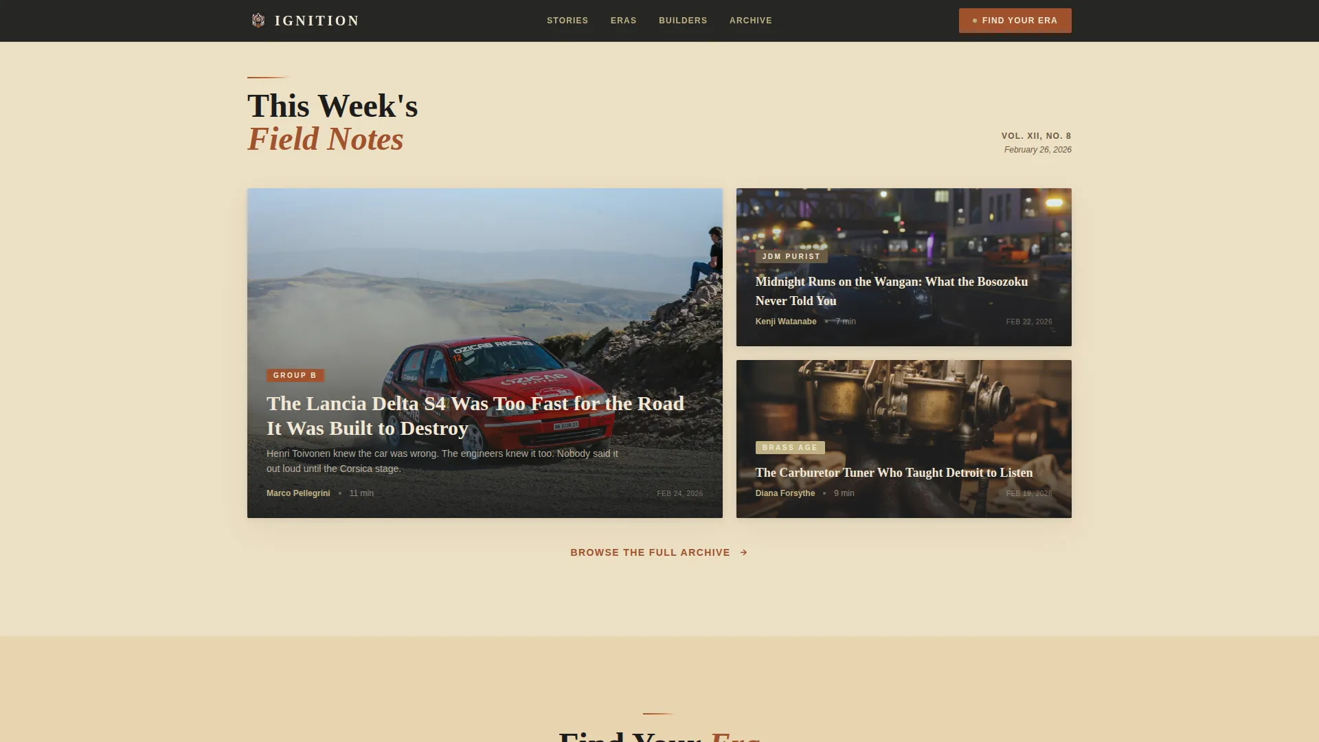 Automotive Blog & Media Blog Website Template