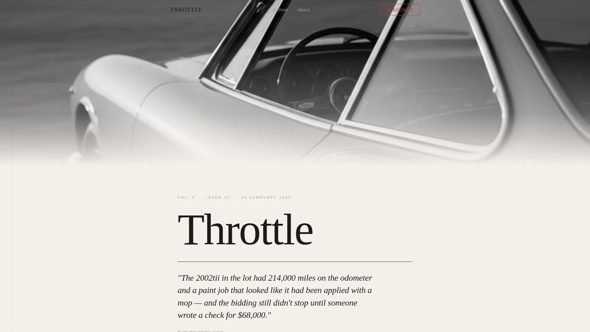 Automotive Blog & Media Specialist Blog Website Template