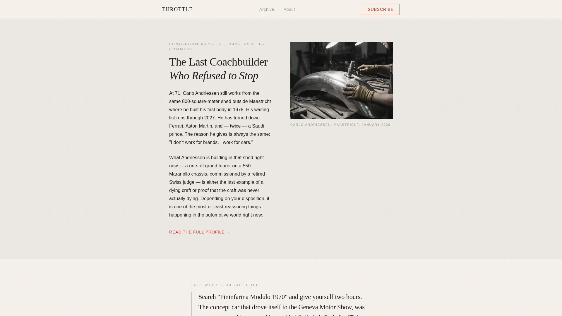 Automotive Blog & Media Specialist Blog Website Template