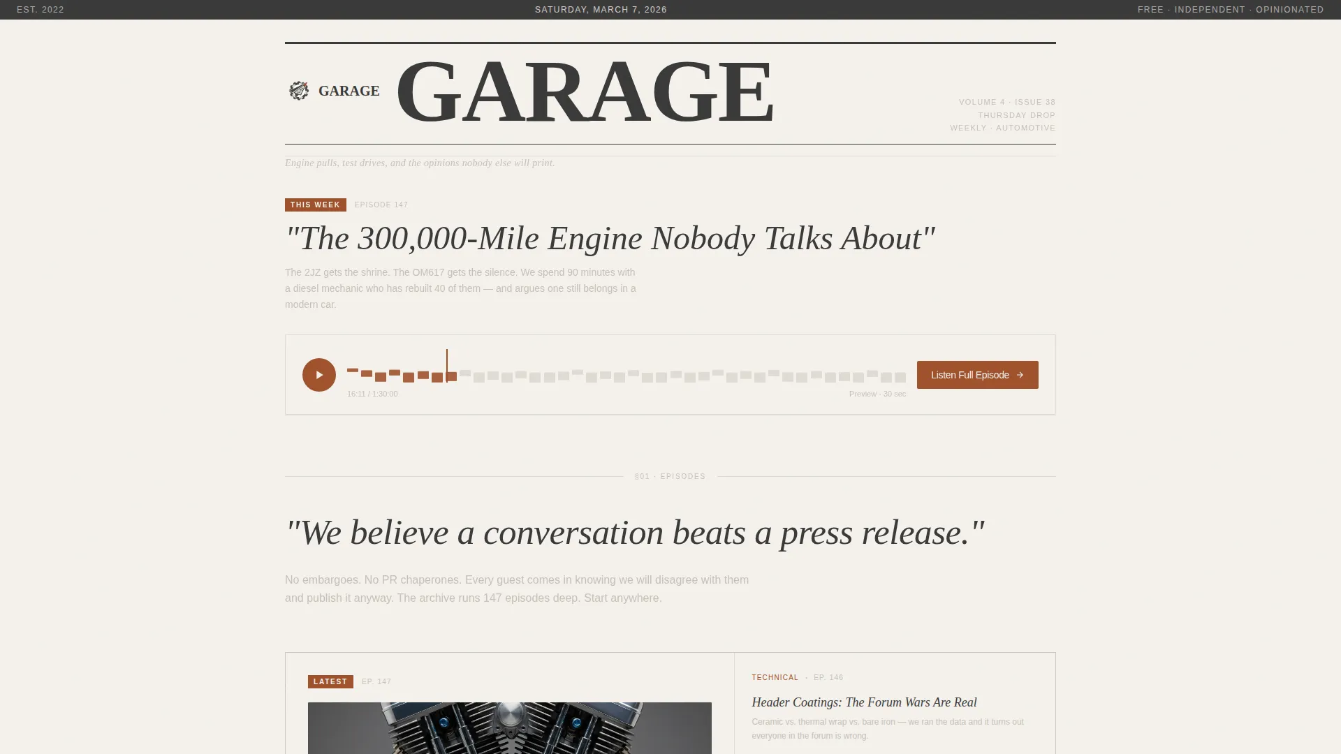 Automotive Blog & Media Blog Website Template