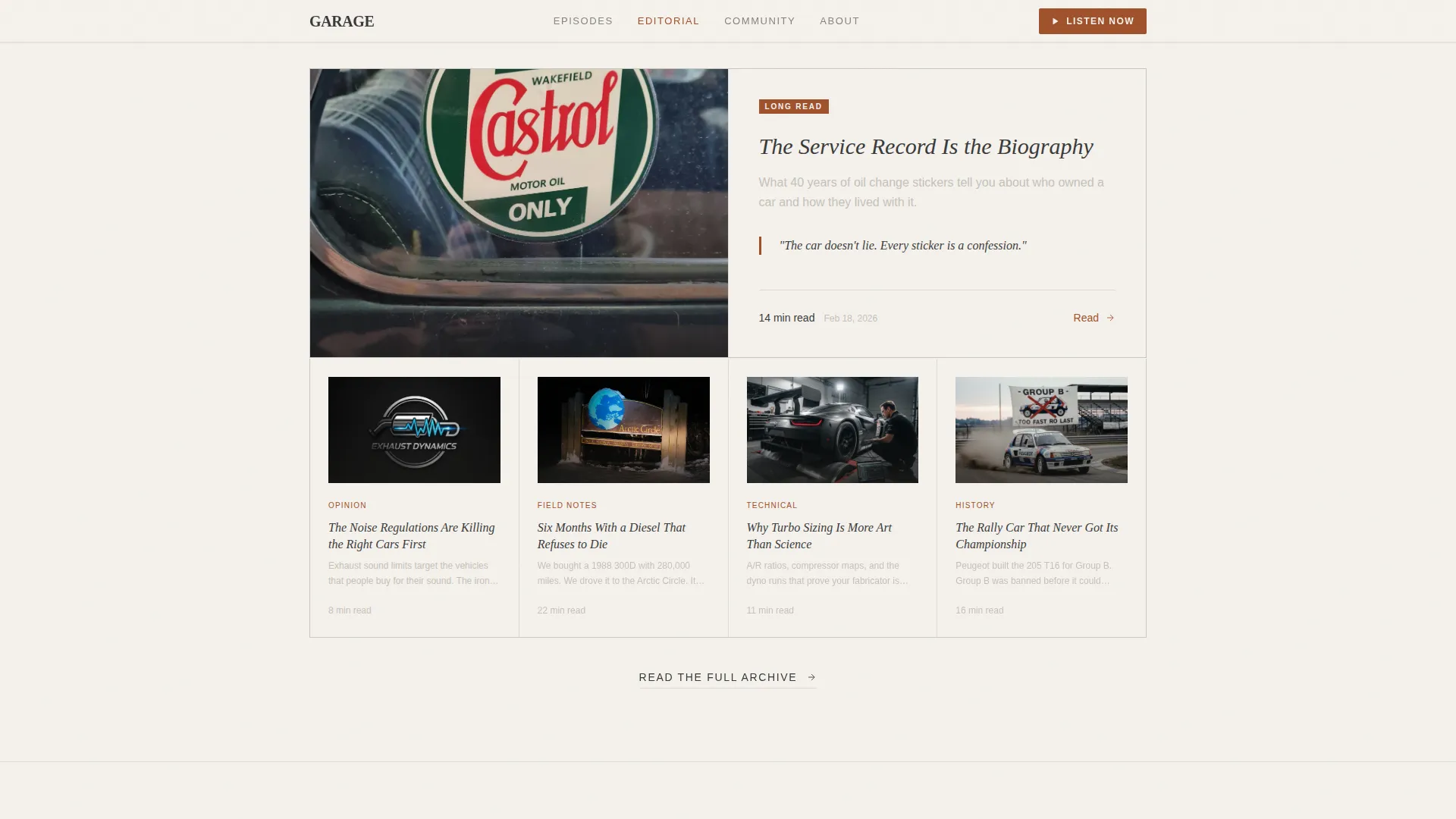 Automotive Blog & Media Blog Website Template
