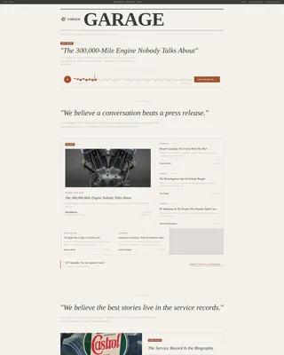 Automotive Blog & Media Blog Website Template
