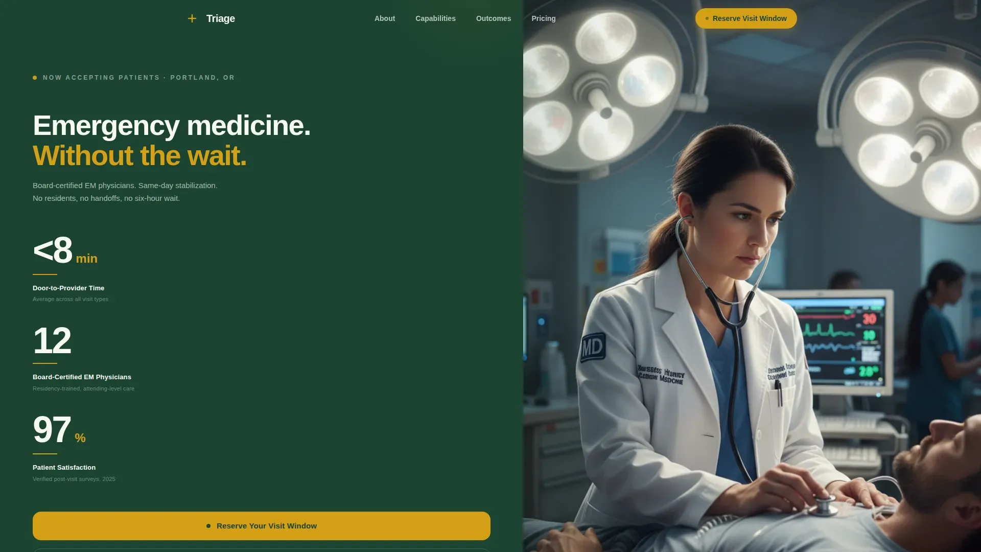 Emergency Medicine Booking Website Template