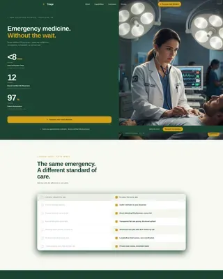 Emergency Medicine Booking Website Template