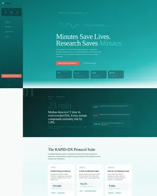 Emergency Medicine Directory Website Template