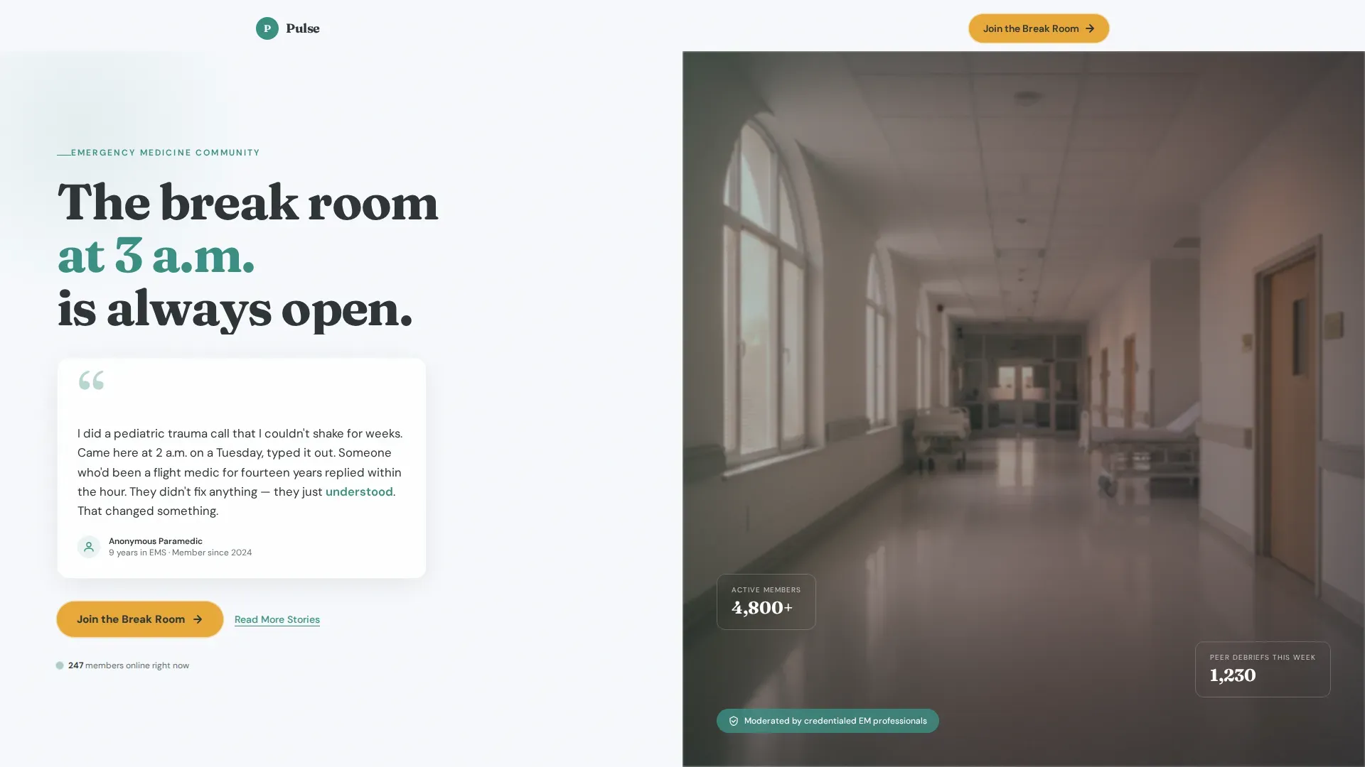 Specialist Emergency Medicine Reviews & Social Proof Website Template