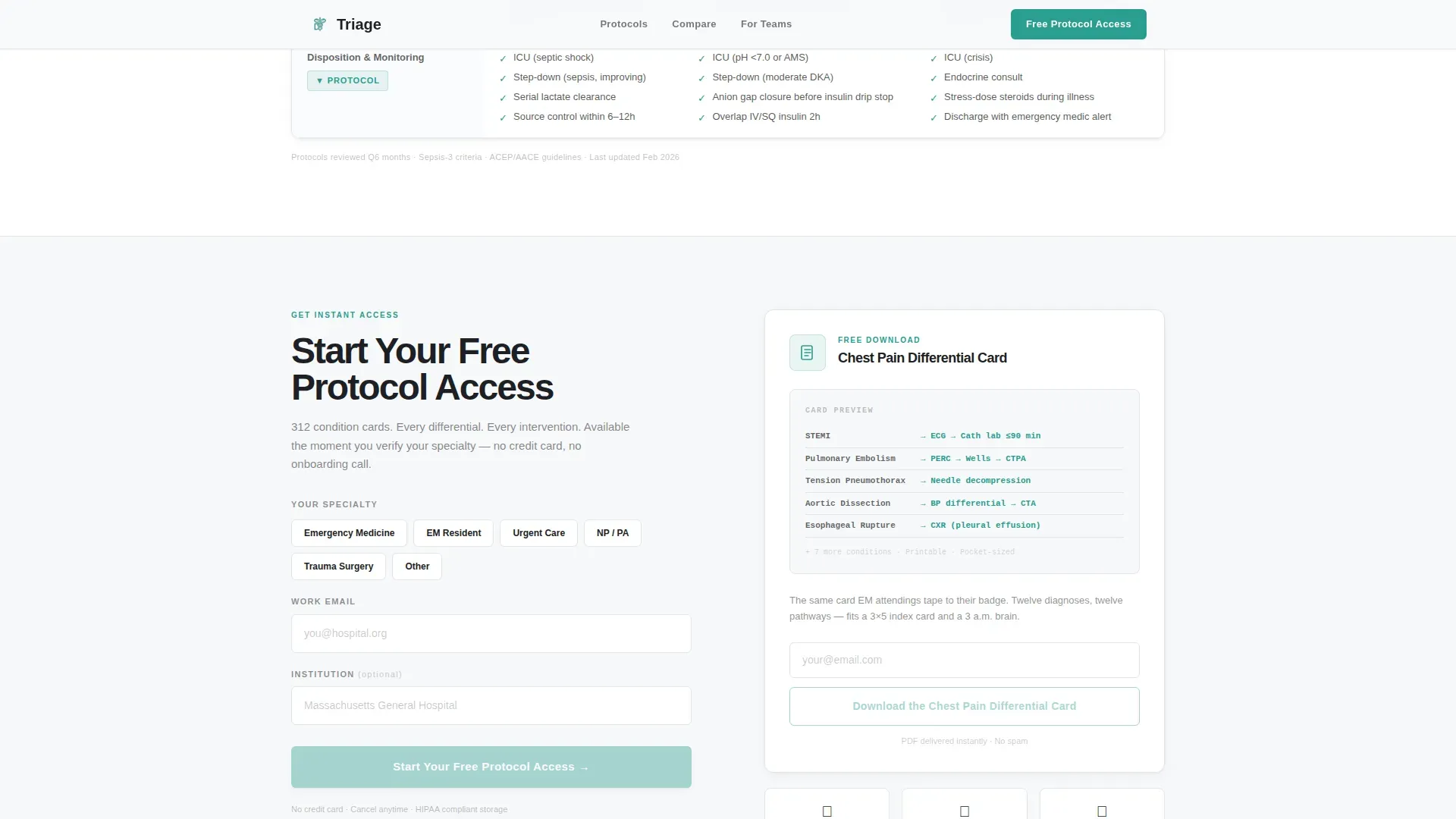 Emergency Physician Comparison Website Template