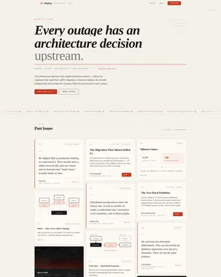 Backend Engineering Newsletter Specialist Blog Website Template
