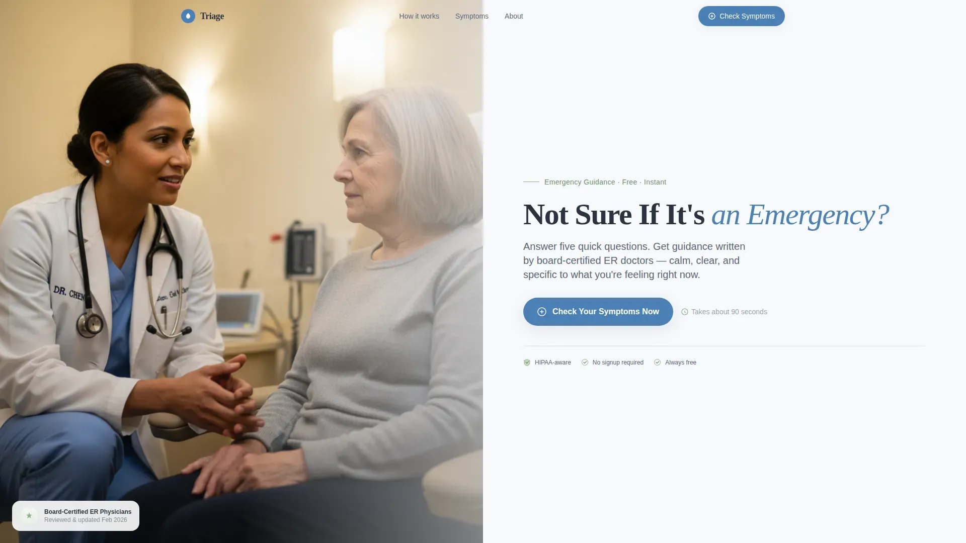 Emergency Physician Reviews Website Template