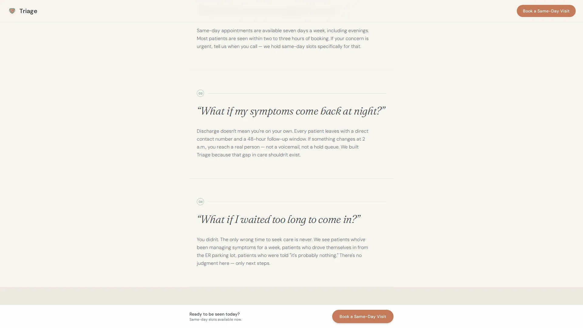 Emergency Physician Booking Website Template