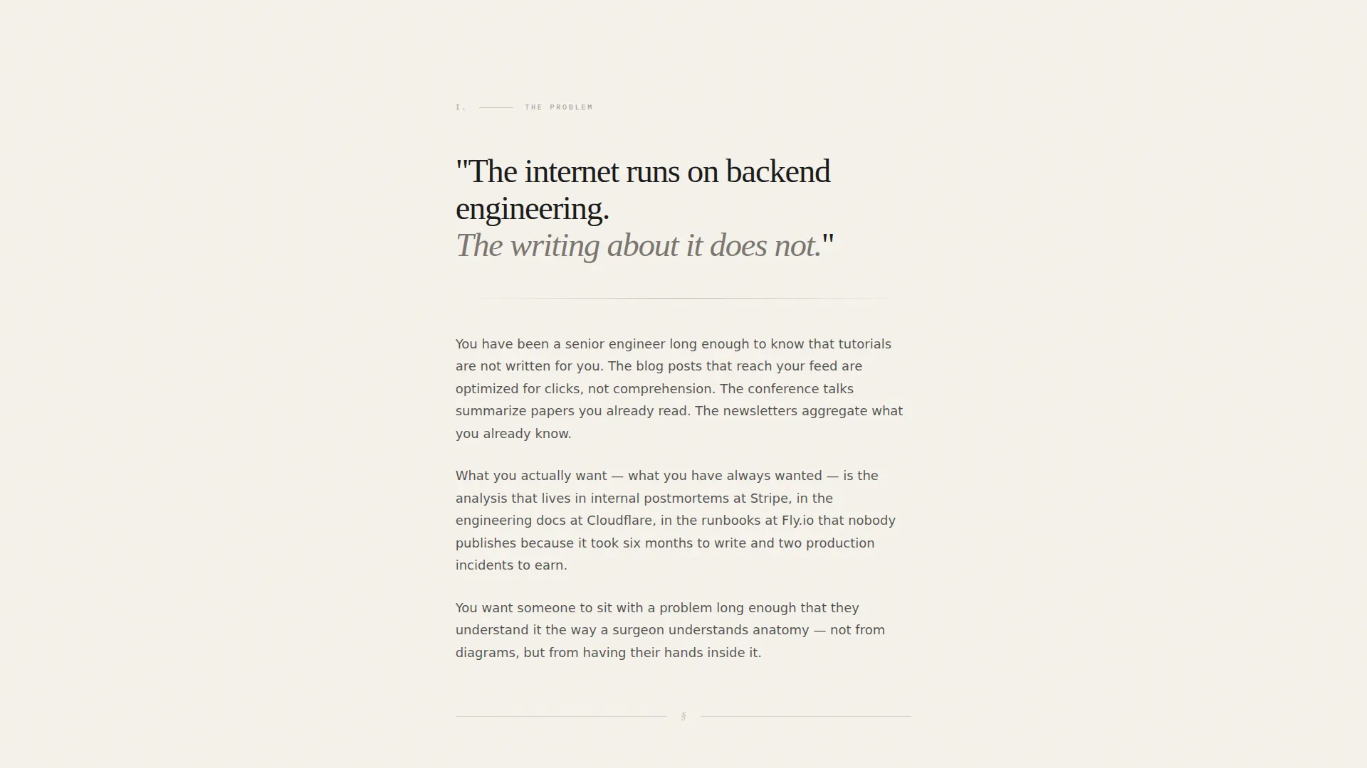 Backend Engineering Newsletter Pre-Launch Website Template