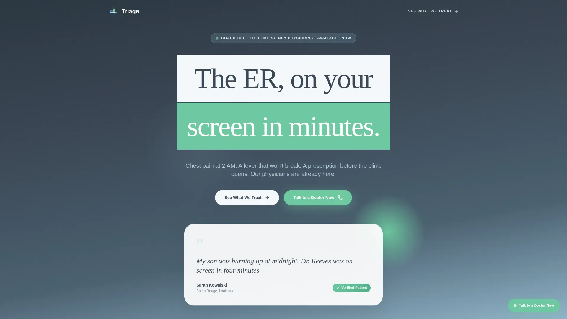 Emergency Physician Professional Website Template