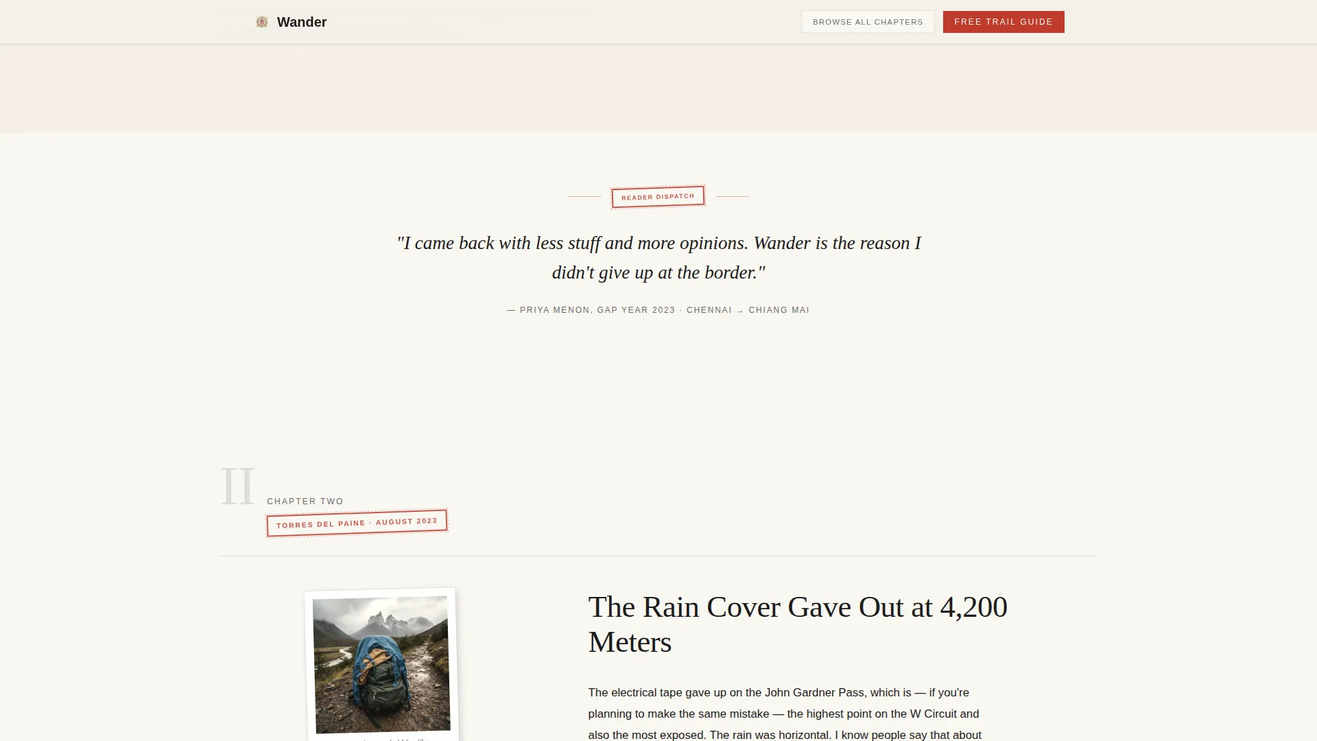 Travel Blog Professional Website Template
